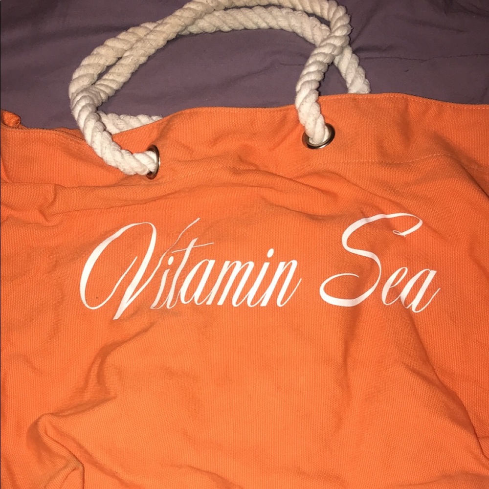Vitamin Sea Orange Beach Bag